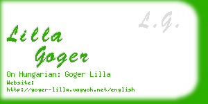 lilla goger business card